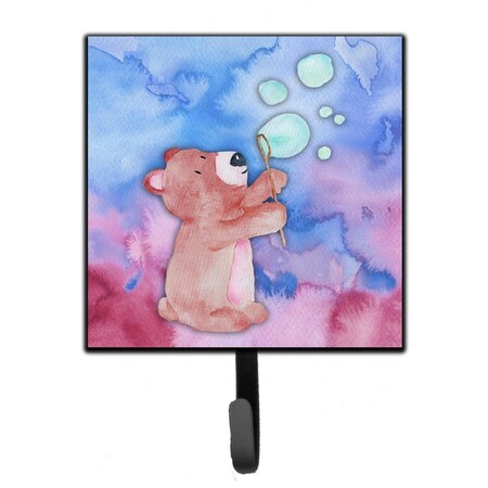 Carolines Treasures Bear & Bubbles Watercolor Leash or Key Holder BB7347SH4